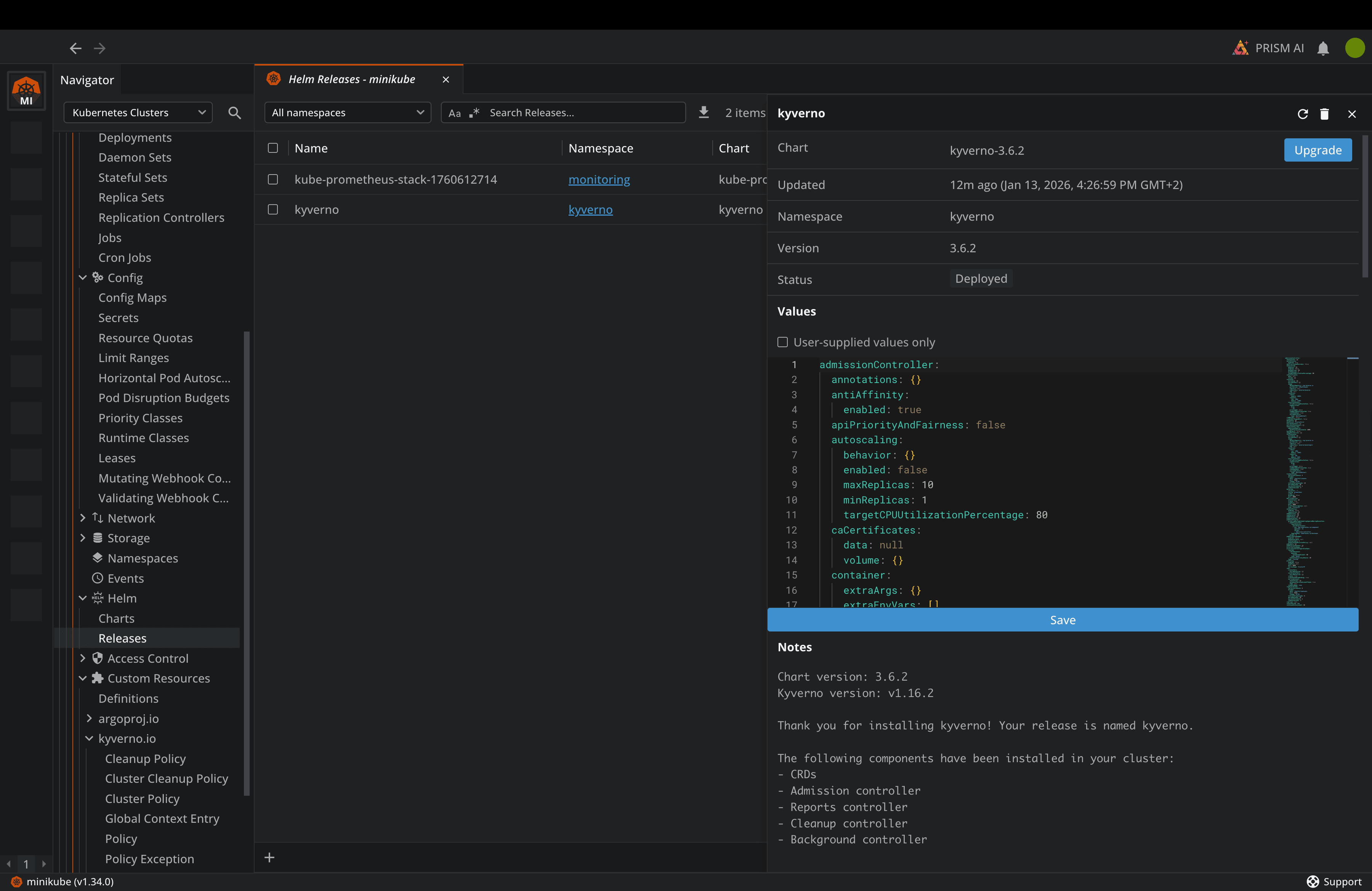 Kyverno Helm Release