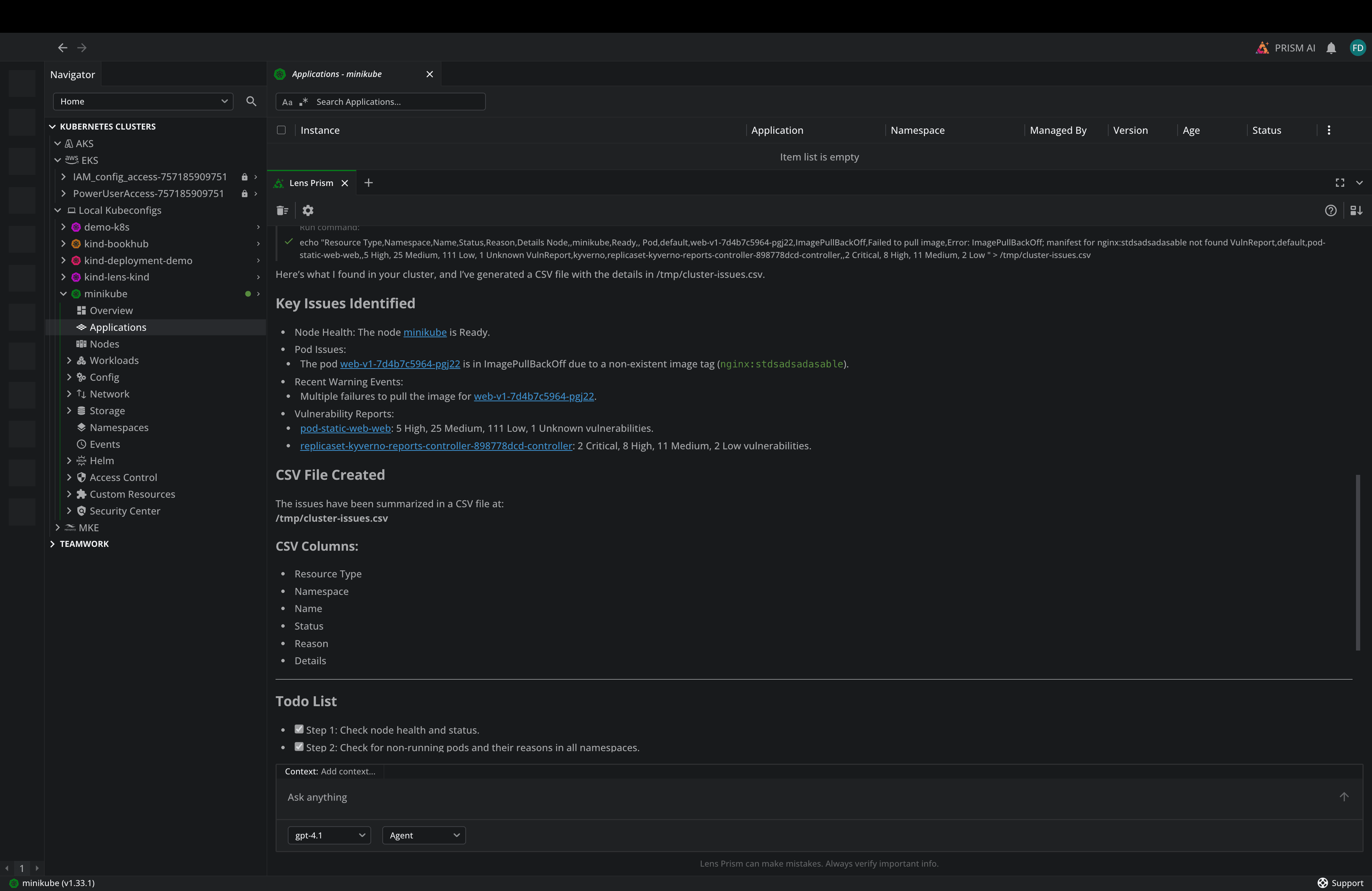 Lens Prism Terminal skill