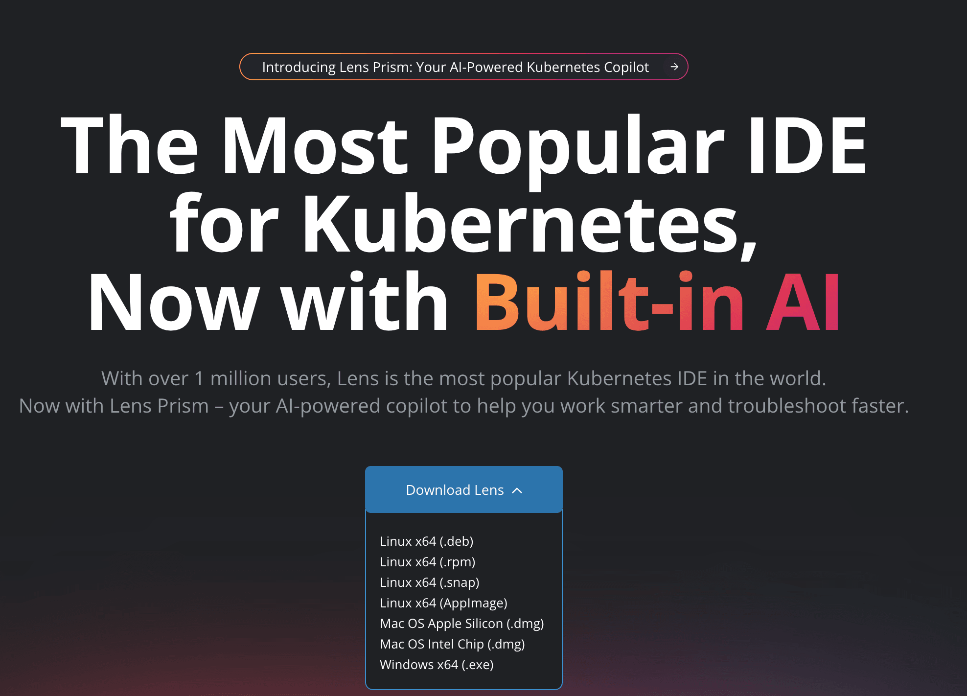 Download Lens K8s IDE