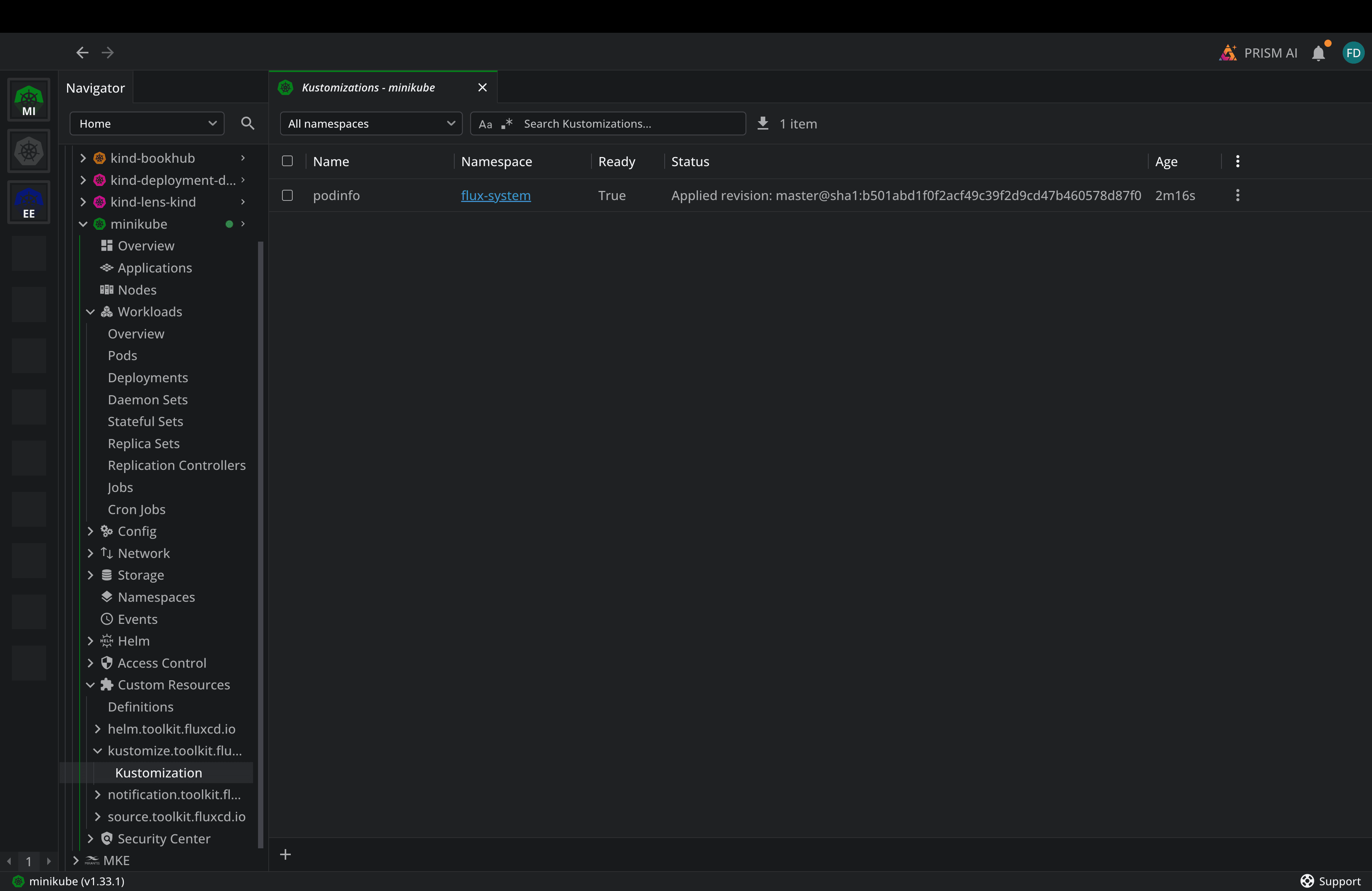 Flux Deployed Application